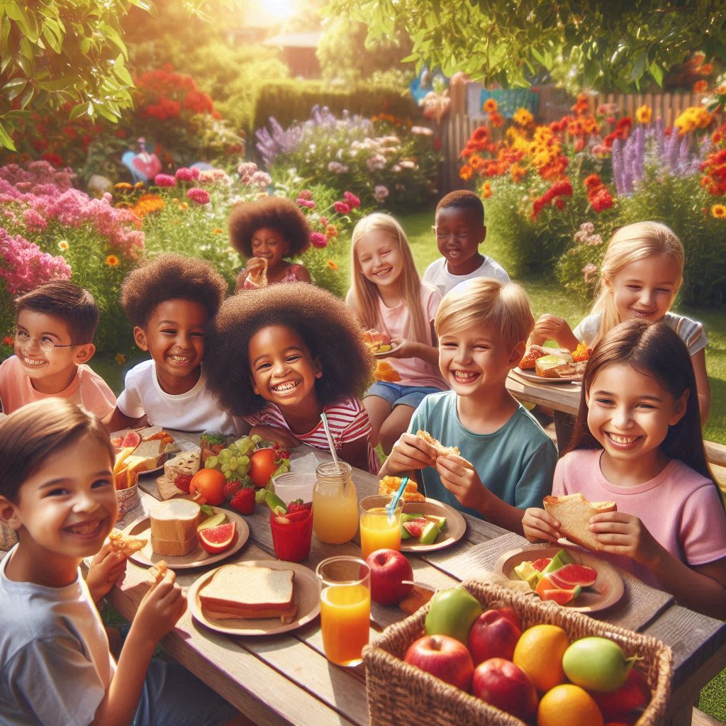 bambini che mangiano insieme destate.jpeg